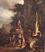 Jan Weenix After the Hunt oil painting reproduction